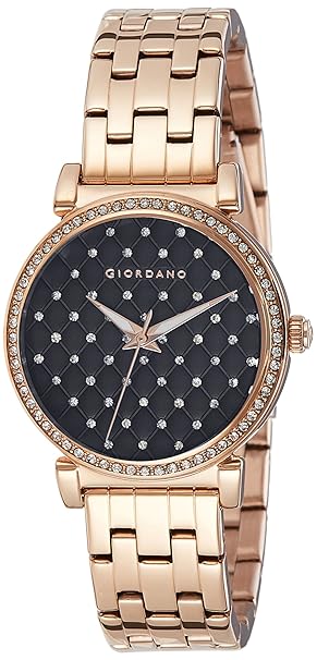 Giordano Analog Black Dial Women's Watch-2778-11