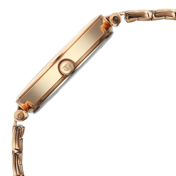 Titan Workwear Quartz Analog Brown Dial Rose Gold Colour Stainless Steel Strap Watch For Women nu2783wm01