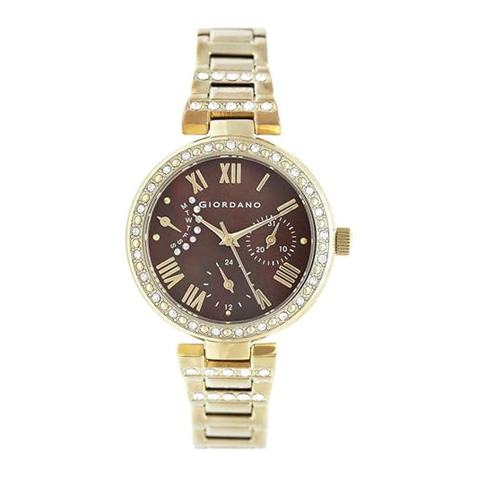 Giordano Multi Function Brown Dial Women's Watch 2959-44
