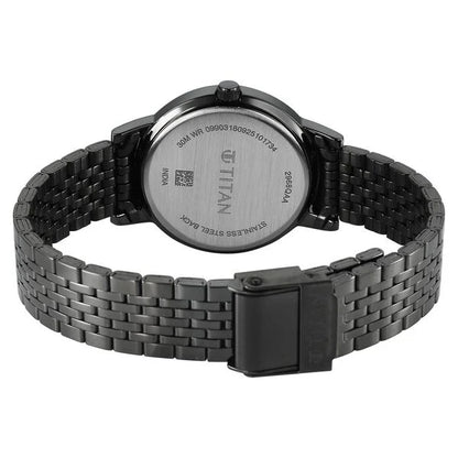 Titan Titan Karishma Quartz Analog Red Dial Grey Stainless Steel Strap Watch For Women nu2968qm01