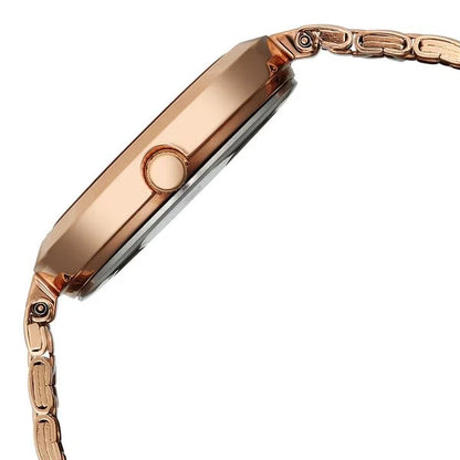 Titan Titan Karishma Quartz Analog Pink Dial Rose Gold Stainless Steel Strap Watch For Women nu2969wm01