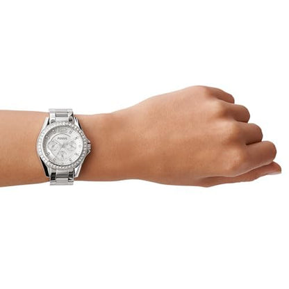 Fossil Riley Analog Silver Dial Women's Watch - ES3202