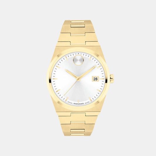 Movado Bold Women Quartz White Dial Analog Stainless Steel Watch 3601187