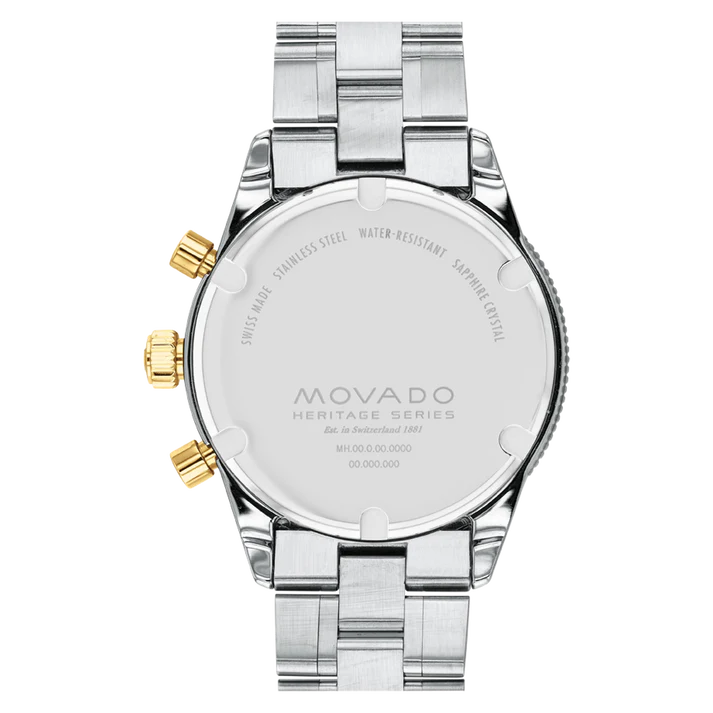 Movado Calendoplan S Swiss Qtz Chrono Green Round Dial Men's Watch - 3650167