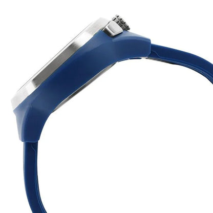 Fastrack Quartz Chronograph Blue Dial Plastic Strap Watch for Guys 38002PP03J