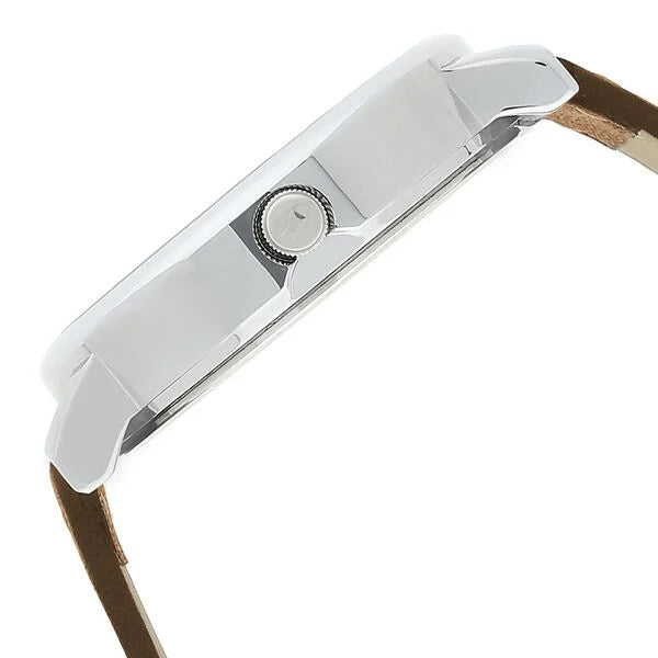 Fastrack Bold Quartz Analog White Dial Leather Strap Watch for Guys NN38052SL07