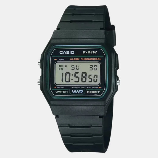 CASIO YOUTH F91W-3DG Green Digital Watch - D246