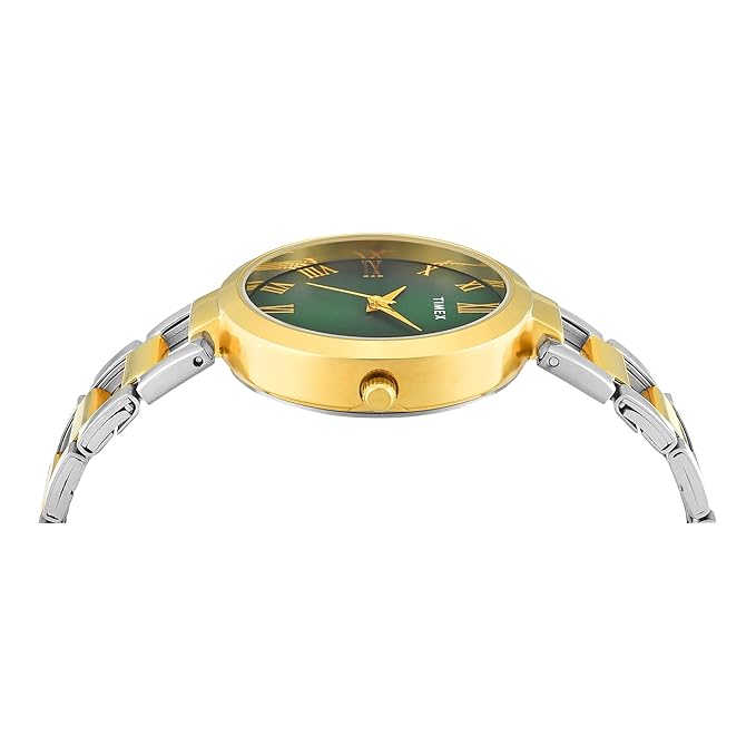 TIMEX Analog Watch for Woman with Round Dial & Water Resistant Women's TW000X274
