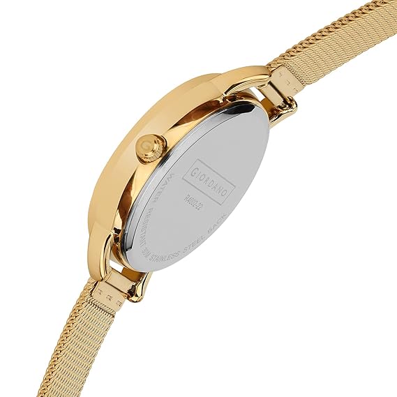 Giordano Analogue Cream Dial Women's Watch R4002-22