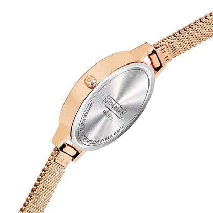 Giordano Fashionista Collection Premium Analogue Watches for Women & Girls | Mesh Metal Strap with Water Resistance | Ladies Wrist Watch Ideal Gift for Female - GD4073