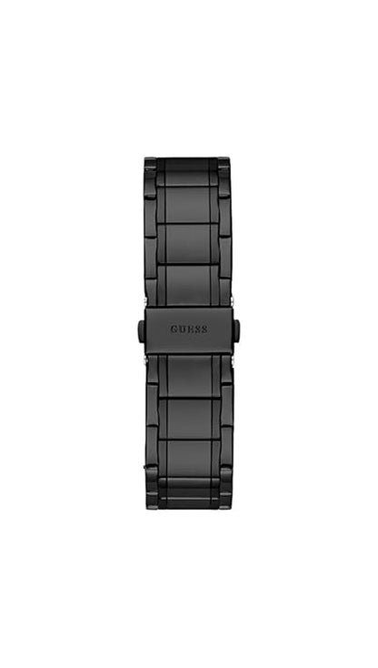 GUESS Men Black Round Stainless Steel Dial Analog Watch- GW0626G3