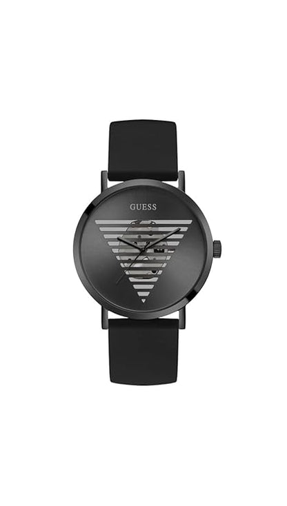 GUESS Idol 44 mm Black Dial Silicone Analog Watch for Men - GW0503G3