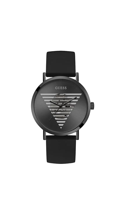 GUESS Idol 44 mm Black Dial Silicone Analog Watch for Men - GW0503G3