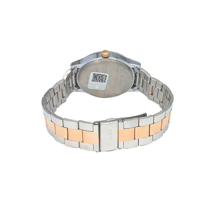 TIMEX Analog Watch for Man with Silver Round Dial & Two Tone Stainless Steel Bracelet Band Water Resistant Men's Wrist Watches - TW0TG8308
