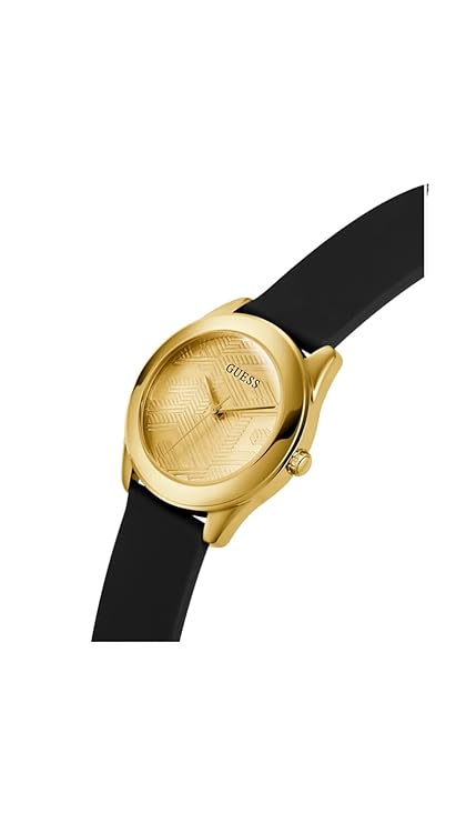 GUESS Women Champagne Round Stainless Steel Dial Analog Watch- GW0665L1