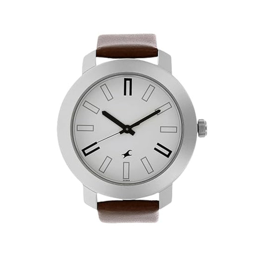 Fastrack Casual Analog White Dial Men's Watch NN3120SL01