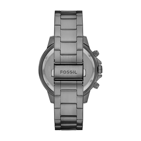Fossil Men Stainless Steel Bannon Analog Gray Dial Watch-BQ2491