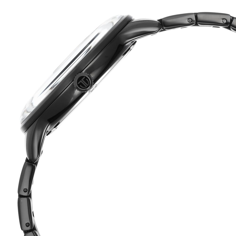 Titan Quartz World Time with Date Black Dial Black Stainless Steel Strap Watch for Men - NT90145NM01