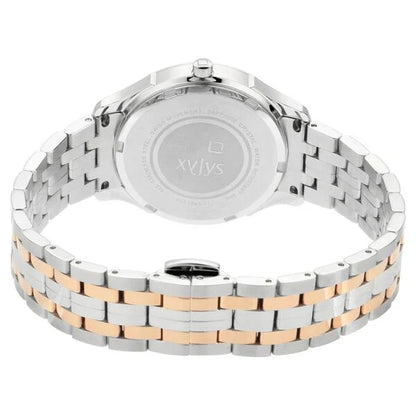 Xylys Swiss Analog Two Toned Stainless Steel Strap Mother of Pearl Dial Watch For Women nt45016km01e