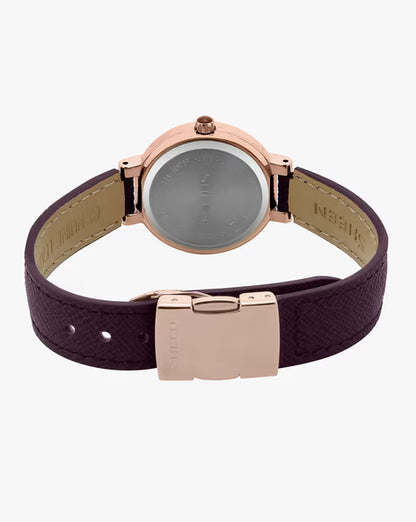 Casio Sheen SHE-3034GL-7A2UDF (SX215) Leather Strap Women's Watch