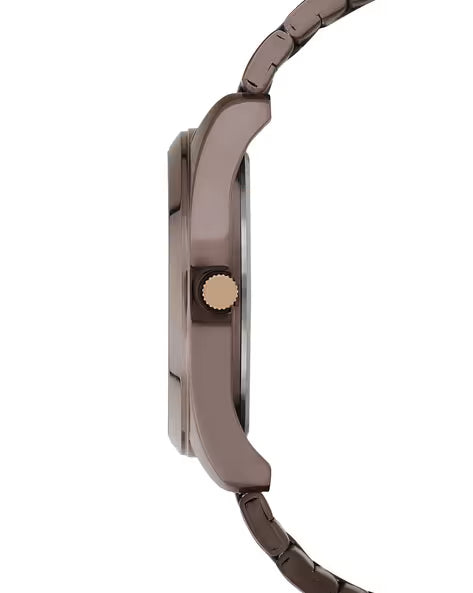 Timex Men Brown Round Analog Brass Dial Watch- TWTG10406