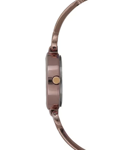Timex Classics Women Quartz Brown Dial Analog Brass Watch TWEL11438