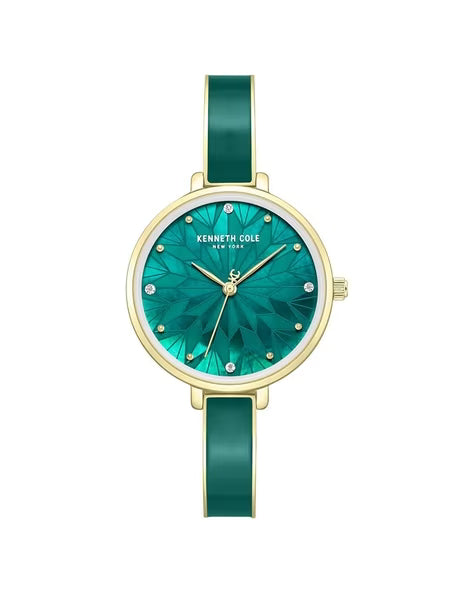 Kenneth Cole Quartz Analog White Dial Golden Colour Stainless Steel Strap Watch For Women kcbwlg0068001ld