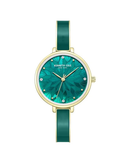 Kenneth Cole Quartz Analog White Dial Golden Colour Stainless Steel Strap Watch For Women kcbwlg0068001ld