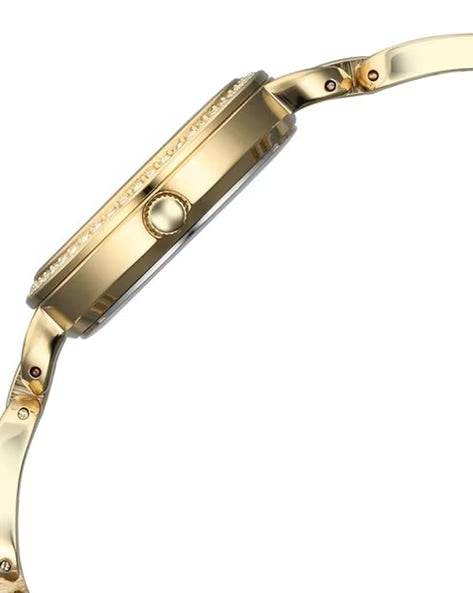 Titan Raga Showstopper Quartz Analog Golden Dial Metal Strap Watch For Women nu95305ym01