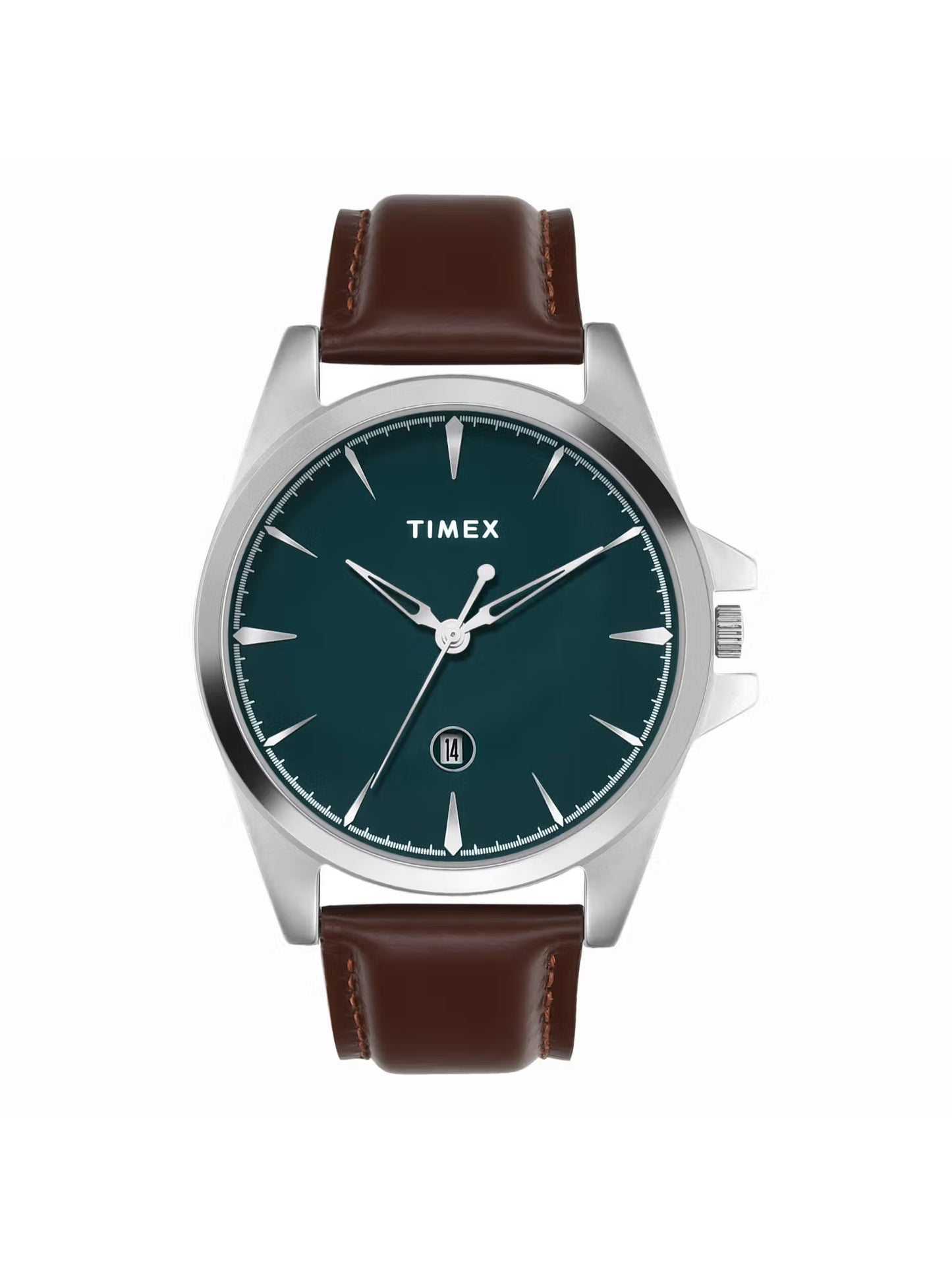 Timex Trendline Round 21mm Green Dial Analog Men Watch - TWTG12700