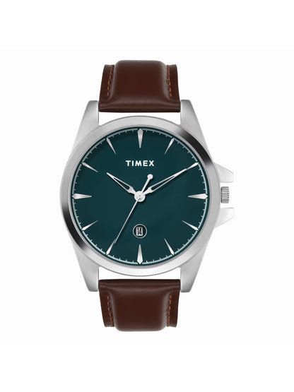 Timex Trendline Round 21mm Green Dial Analog Men Watch - TWTG12700