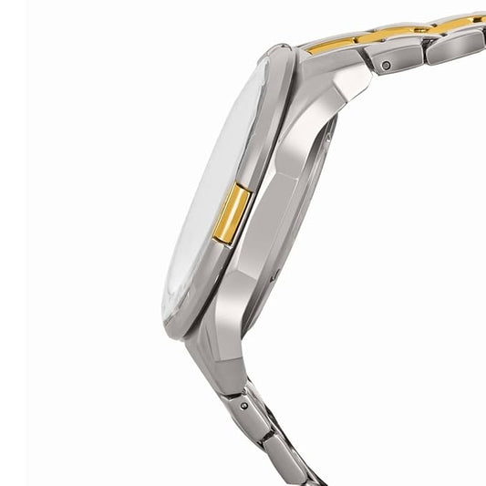 Casio EDifice EFR-539SG-1AVUDF Black Analog Dial Dual Tone Stainless Steel Band Men's Watch Chronograph 100M Water Resistant EX188