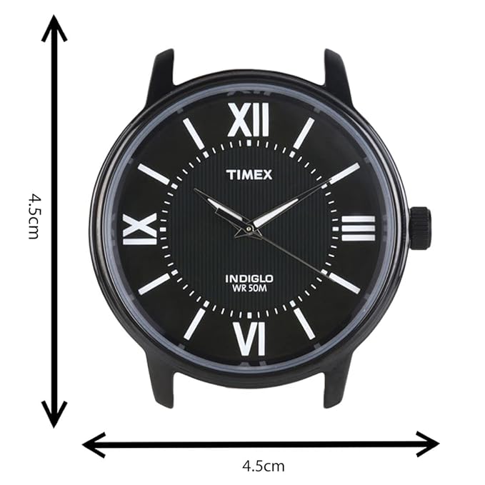 TIMEX Analog Watch for Man with Black Round Dial TWEG18308