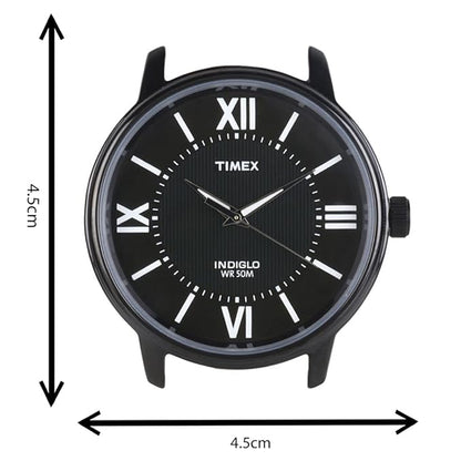 TIMEX Analog Watch for Man with Black Round Dial TWEG18308