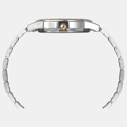 TIMEX Men's Silver Round Chronograph Stainless Steel Watch TW000U322-EX