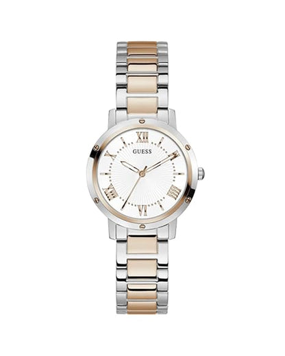 GUESS Analog Gold Dial Women's Watch-GW0404L3 Stainless Steel, Multicolor Strap