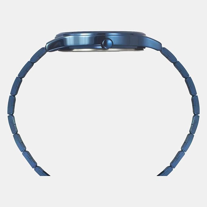 TIMEX Men's Blue Round Analog Stainless Steel Watch TW000R458