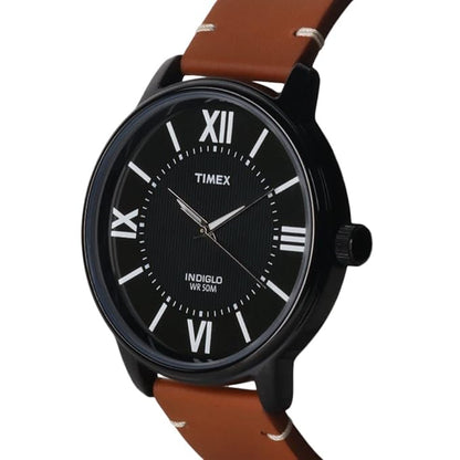 TIMEX Analog Watch for Man with Black Round Dial TWEG18308