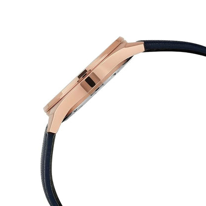 Casio Edifice EFV-150CL-2AVUDF Analog Navy Dial Men Watch Navy Leather Strap (ED617)