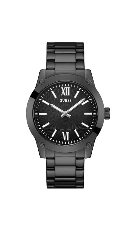 Guess Stainless Steel Analog Black Dial Men Watch-Gw0574G3, Black Band