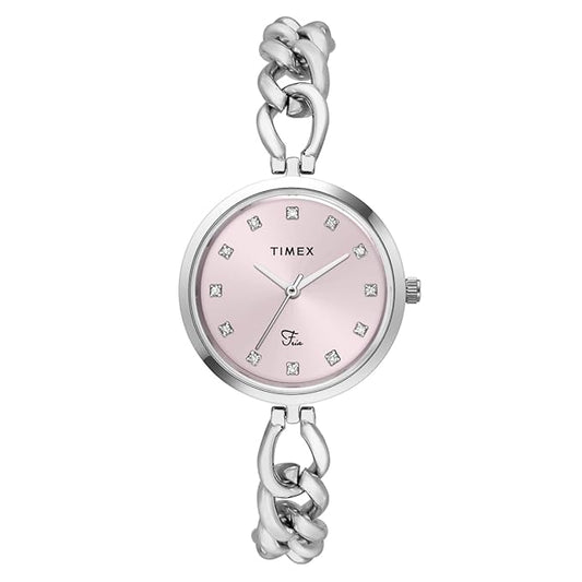 TIMEX Fria Pink Round Dial Analog Women's Watch - TWEL23800