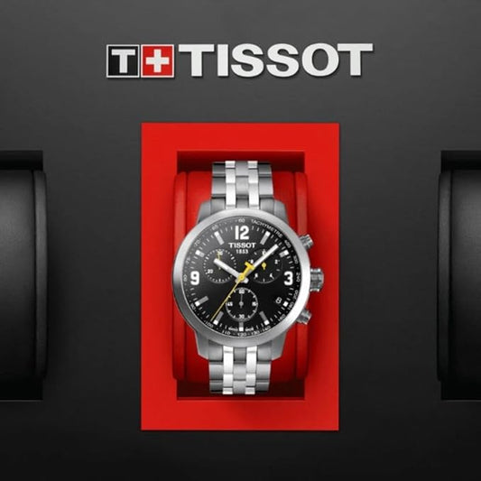 Tissot PRC 200 Chronograph Black Dial Men's Watch T0554171105700