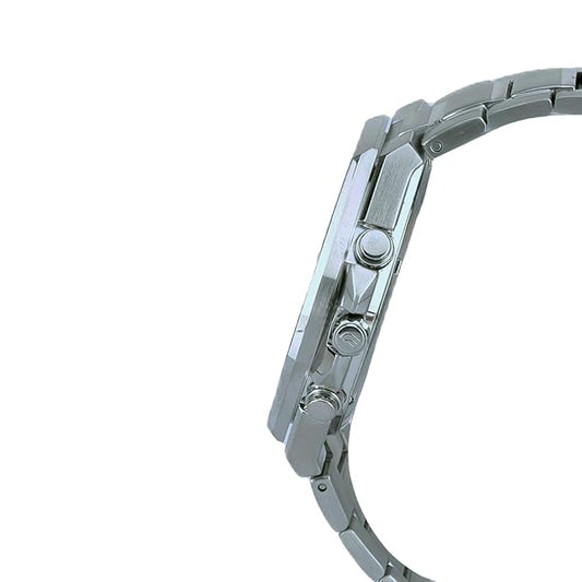 Casio Edifice EFB-680D-7AVUDF White Analog Dial Silver Stainless Steel Band Men's Watch Chronograph Sapphire Glass EX552