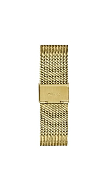 Guess Mens 44 mm Noble Black Dial Stainless Steel Analog Watch - GW0495G2