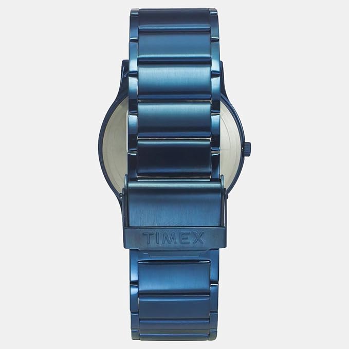 TIMEX Men's Blue Round Analog Stainless Steel Watch TW000R458