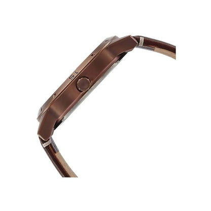 Timex Fashion Men's Digital Brown Dial Round Case Multifunction Function Watch -TW000U914
