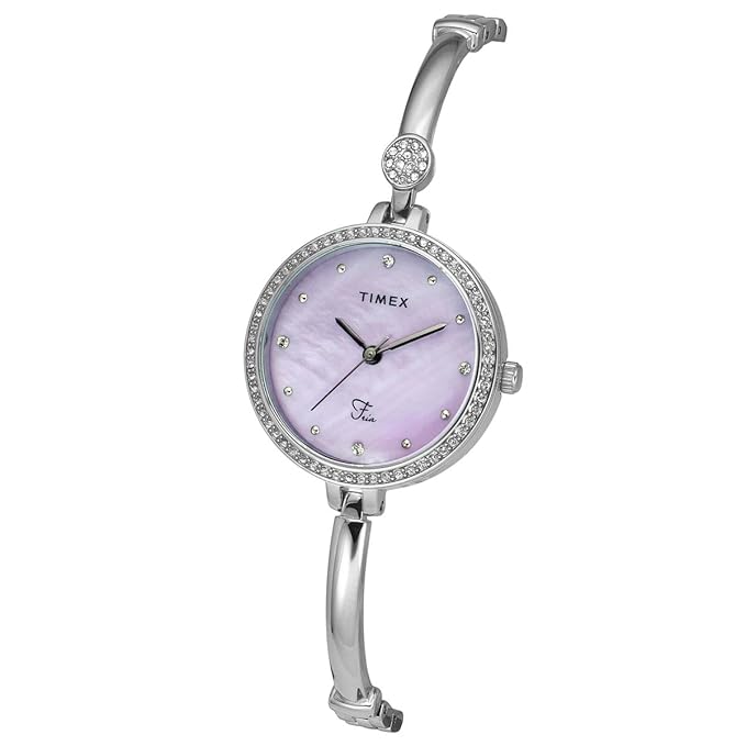 TIMEX Fria Women Quartz Mother Of Pearl Dial Analog Brass Watch TWEL18400
