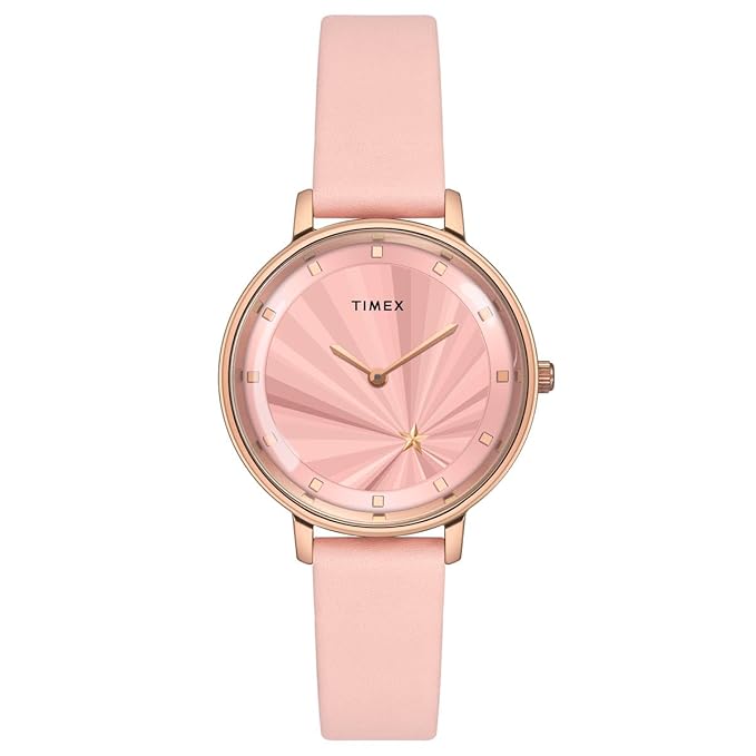 Timex Cosmic Awe Women 2 Hands Round Dial Pink Watch - TWEL19100