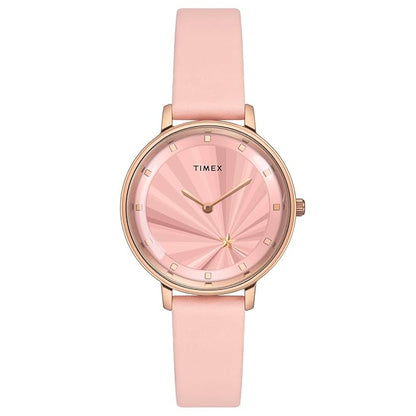 Timex Cosmic Awe Women 2 Hands Round Dial Pink Watch - TWEL19100