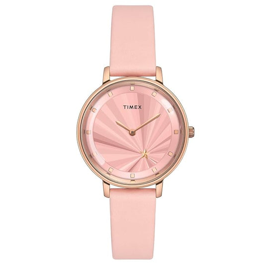 Timex Cosmic Awe Women 2 Hands Round Dial Pink Watch - TWEL19100